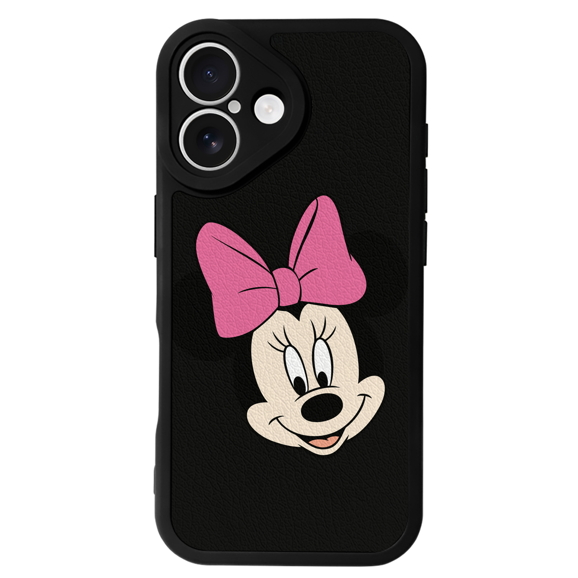 （画像用） ミッキーマウス Mickey Mouse 【iPhone 16シリーズ対応】シリコンスマホケース（レザー調） 材質：シリコン